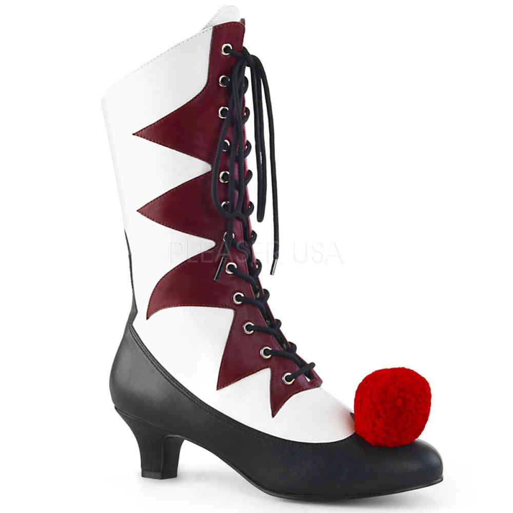 Funtasma - IT-120 Enkellaars - Wit/Rood